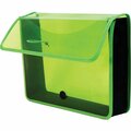 Inkinjection Epand-N-File Poly Expanding Wallet - Transparent Green IN3203856